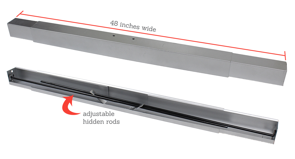 Condar Chalice silver rod and valance kit